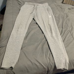 Gymshark Mens Critical Joggers Light Gray Marl Size Small
